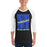 Man wearing New Caney High School Eagles Unisex 3/4 sleeve Raglan T-shirt 241
