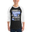 Man wearing New Caney High School Eagles Unisex 3/4 sleeve Raglan T-shirt 232