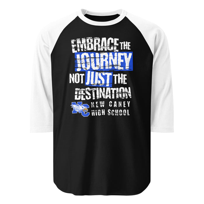 New Caney High School Eagles Unisex 3/4 sleeve Raglan T-shirt 232