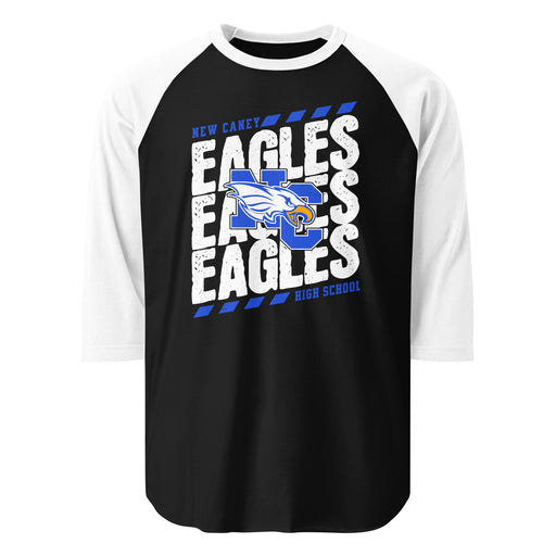 New Caney High School Eagles Unisex 3/4 sleeve Raglan T-shirt 223