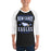 Man wearing New Caney High School Eagles Unisex 3/4 sleeve Raglan T-shirt 230