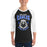 Man wearing New Caney High School Eagles Unisex 3/4 sleeve Raglan T-shirt 213