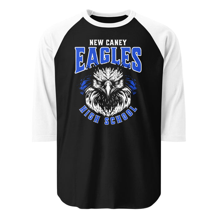 New Caney High School Eagles Unisex 3/4 sleeve Raglan T-shirt 213