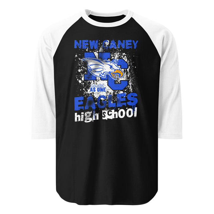 New Caney High School Eagles Unisex 3/4 sleeve Raglan T-shirt 205