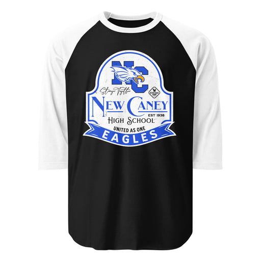 New Caney High School Eagles Unisex 3/4 sleeve Raglan T-shirt 219