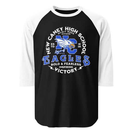 New Caney High School Eagles Unisex 3/4 sleeve Raglan T-shirt 206