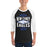 Man wearing New Caney High School Eagles Unisex 3/4 sleeve Raglan T-shirt 210