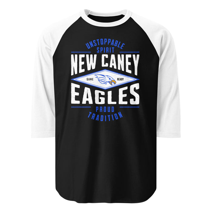New Caney High School Eagles Unisex 3/4 sleeve Raglan T-shirt 210