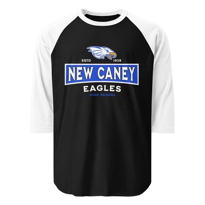 New Caney High School Eagles Unisex 3/4 sleeve Raglan T-shirt 202