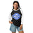 Woman wearing New Caney High School Eagles Unisex 3/4 sleeve Raglan T-shirt 011