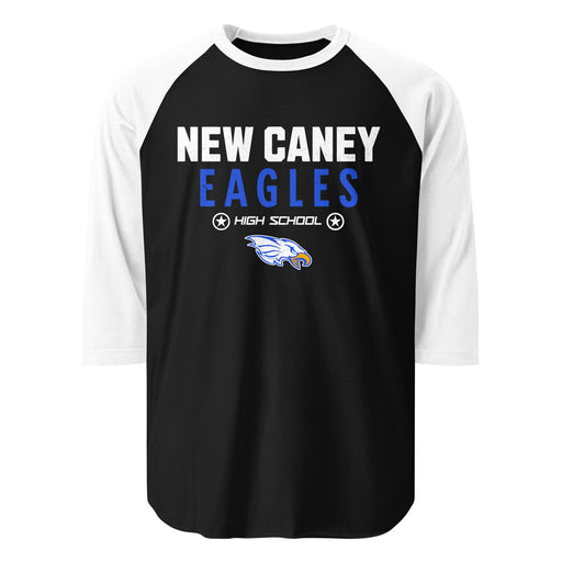 New Caney High School Eagles Unisex 3/4 sleeve Raglan T-shirt 003