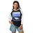 Woman wearing New Caney High School Eagles Unisex 3/4 sleeve Raglan T-shirt 001