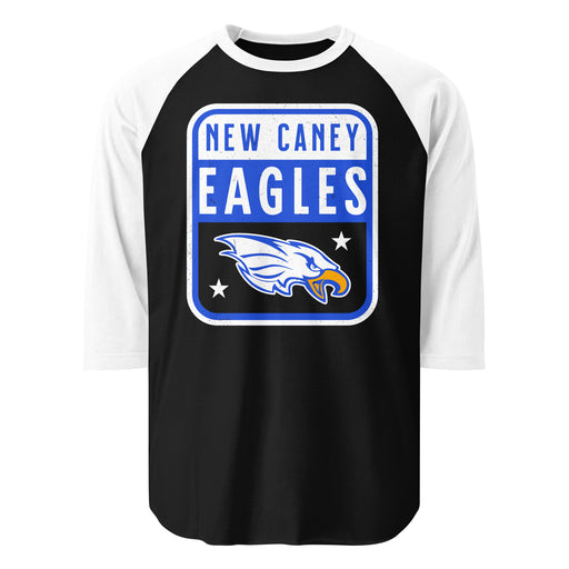 New Caney High School Eagles Unisex 3/4 sleeve Raglan T-shirt 001