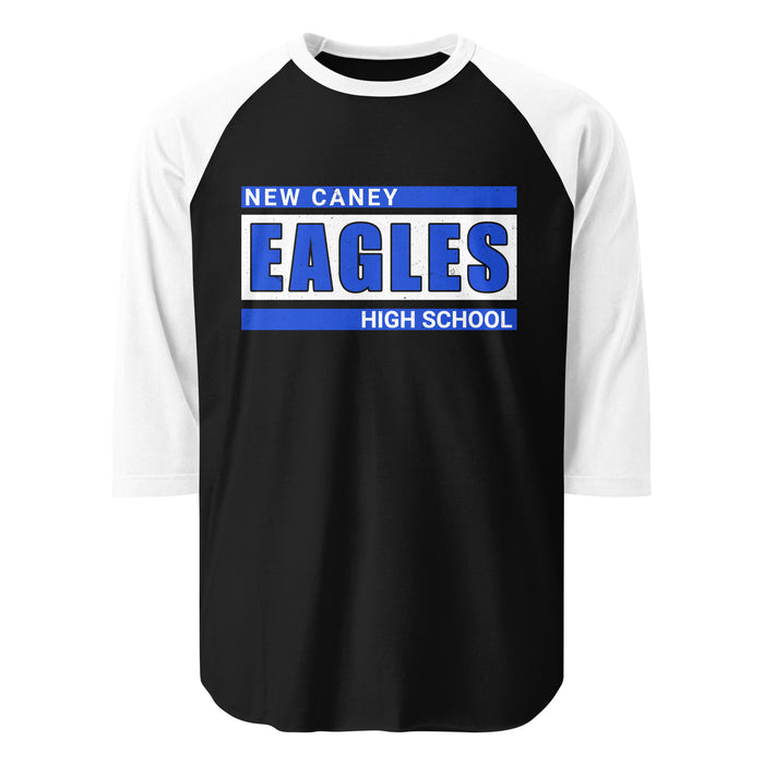 New Caney High School Eagles Unisex 3/4 sleeve Raglan T-shirt 098