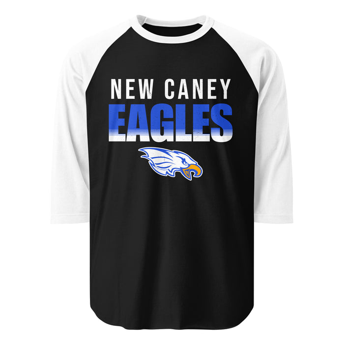 New Caney High School Eagles Unisex 3/4 sleeve Raglan T-shirt 024