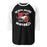 North Shore High School Mustangs Unisex 3/4 Sleeve Raglan T-shirt 228