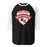 North Shore High School Mustangs Unisex 3/4 Sleeve Raglan T-shirt 221