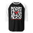 North Shore High School Mustangs Unisex 3/4 Sleeve Raglan T-shirt 236