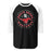 North Shore High School Mustangs Unisex 3/4 Sleeve Raglan T-shirt 214