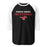 North Shore High School Mustangs Unisex 3/4 Sleeve Raglan T-shirt 017