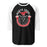 North Shore High School Mustangs Unisex 3/4 Sleeve Raglan T-shirt 229