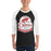 Man wearing Odessa High School Bronchos Unisex 3/4 sleeve Raglan T-shirt 219