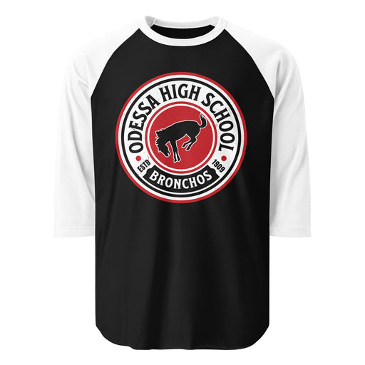 Odessa High School Bronchos Unisex 3/4 sleeve Raglan T-shirt 220