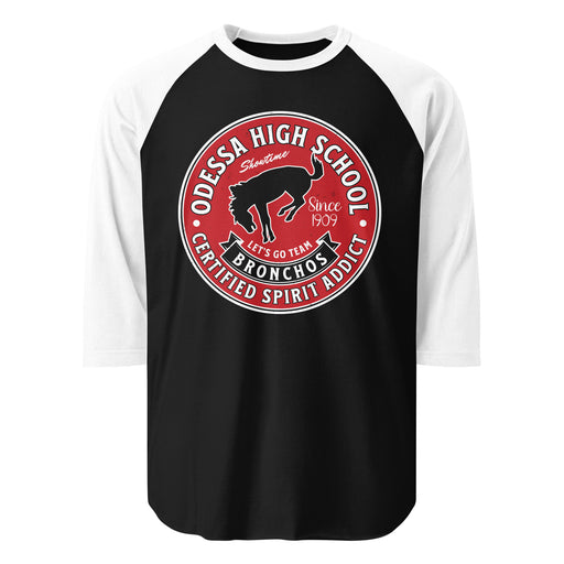 Odessa High School Bronchos Unisex 3/4 sleeve Raglan T-shirt 215