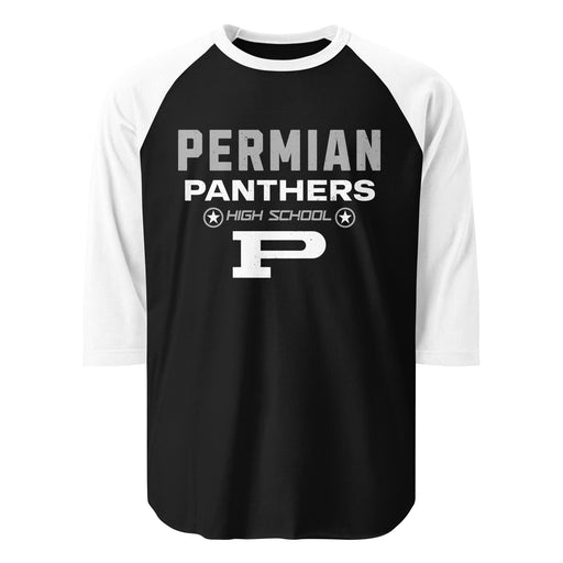Permian High School Panthers Unisex 3/4 sleeve Raglan T-shirt 003