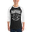 Man wearing Permian High School Panthers Unisex 3/4 sleeve Raglan T-shirt 213