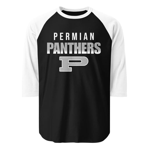 Permian High School Panthers Unisex 3/4 sleeve Raglan T-shirt 024