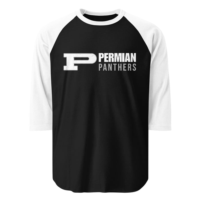 Permian High School Panthers Unisex 3/4 sleeve Raglan T-shirt 200