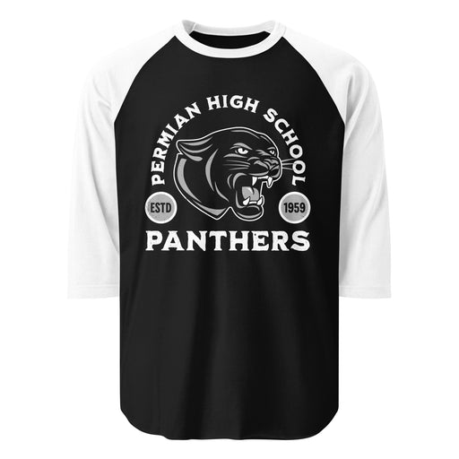 Permian High School Panthers Unisex 3/4 sleeve Raglan T-shirt 208