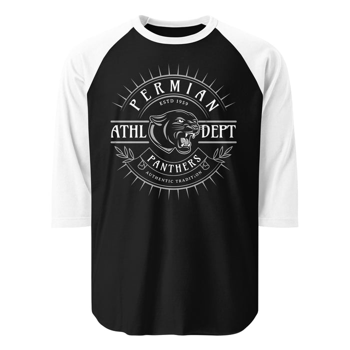 Permian High School Panthers Unisex 3/4 sleeve Raglan T-shirt 201
