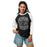 Woman wearing Permian High School Panthers Unisex 3/4 sleeve Raglan T-shirt 207