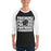 Man wearing Permian High School Panthers Unisex 3/4 sleeve Raglan T-shirt 235