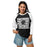 Woman wearing Permian High School Panthers Unisex 3/4 sleeve Raglan T-shirt 235