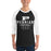 Man wearing Permian High School Panthers Unisex 3/4 sleeve Raglan T-shirt 217