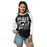 Woman wearing Permian High School Panthers Unisex 3/4 sleeve Raglan T-shirt 240