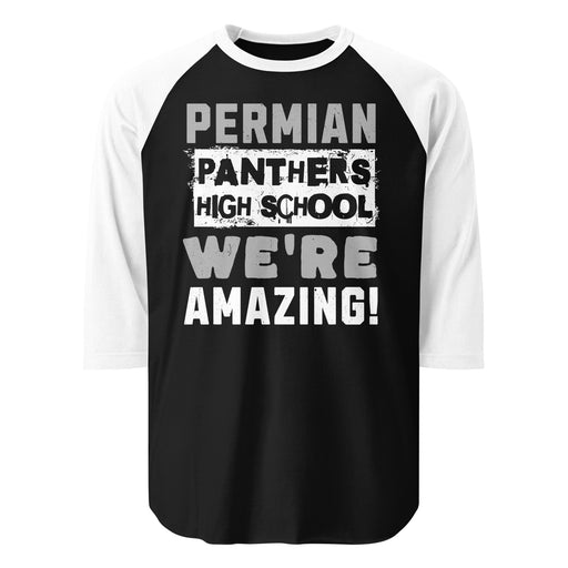 Permian High School Panthers Unisex 3/4 sleeve Raglan T-shirt 231