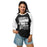 Woman wearing Permian High School Panthers Unisex 3/4 sleeve Raglan T-shirt 232