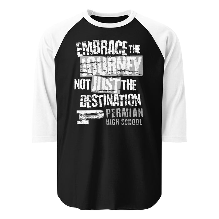 Permian High School Panthers Unisex 3/4 sleeve Raglan T-shirt 232