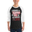 Man wearing Porter High School Spartans Unisex 3/4 Sleeve Raglan T-shirt 232
