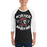 Man wearing Porter High School Spartans Unisex 3/4 Sleeve Raglan T-shirt 228