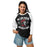 Woman wearing Porter High School Spartans Unisex 3/4 Sleeve Raglan T-shirt 228