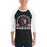 Man wearing Porter High School Spartans Unisex 3/4 Sleeve Raglan T-shirt 208
