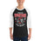 Man wearing Porter High School Spartans Unisex 3/4 Sleeve Raglan T-shirt 204