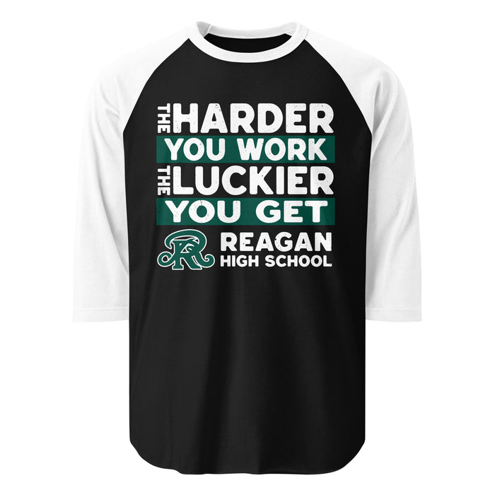 Reagan High School Rattlers Unisex 3/4 sleeve Raglan T-shirt 238