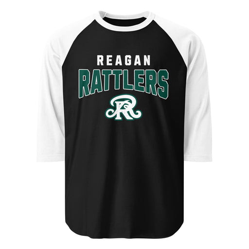 Reagan High School Rattlers Unisex 3/4 sleeve Raglan T-shirt 234