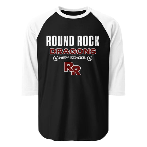 Round Rock High School Dragons Unisex 3/4 sleeve Raglan T-shirt 003